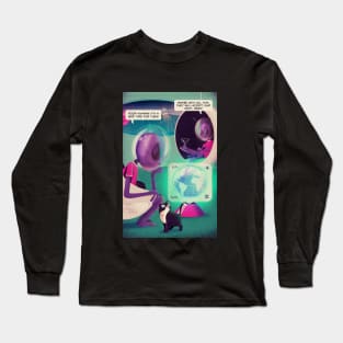 aliens help Long Sleeve T-Shirt